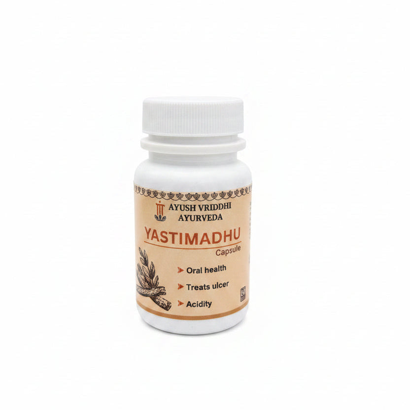 Yastimadhu Capsule – Ayurvedic Licorice Root 500mg (60 Capsules)