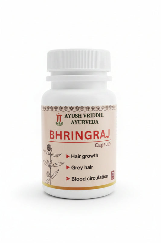 Bhringraj Capsule – Ayurvedic Hair Growth & Blood Circulation (60 Capsules)
