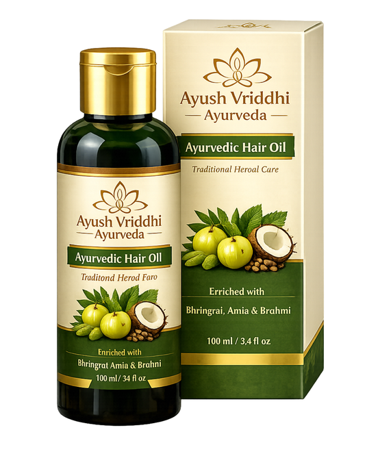 Ayush Vriddhi Ayurvedic Hair Oil - Traditional Herbal Care (100ml)