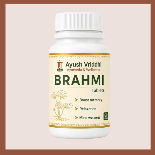 Brahmi Tablets – Ayurvedic Memory Booster & Mind Wellness 500mg (60 Tablets)