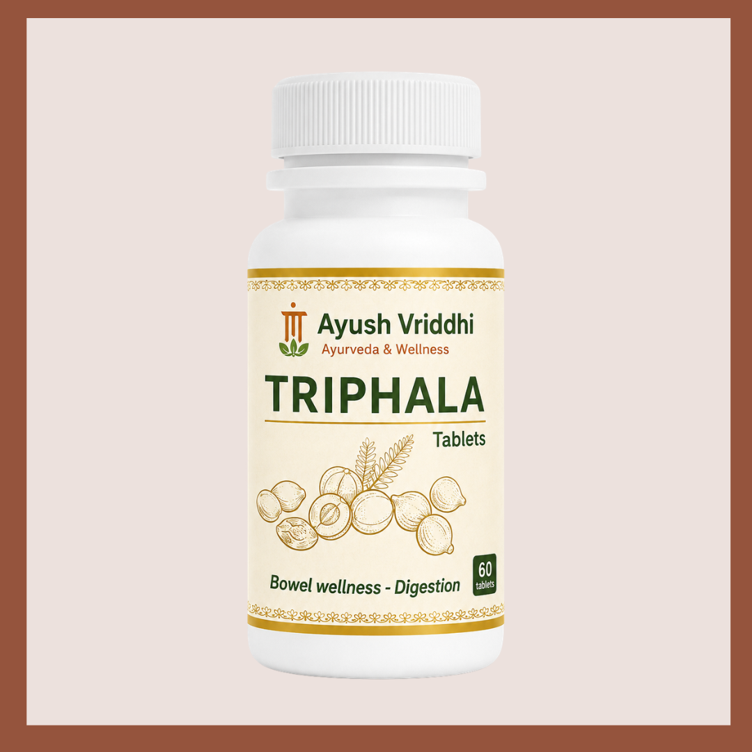 Triphala Tablets – Ayurvedic Bowel Wellness & Digestion (60 Tablets)