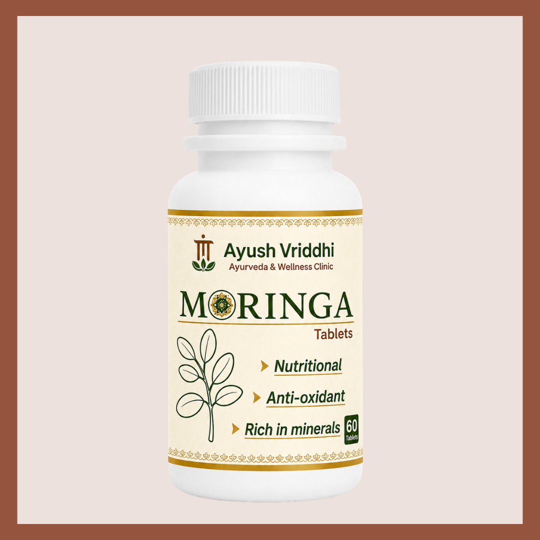 Moringa Tablets – Ayurvedic Nutritional, Antioxidant & Mineral-Rich 500mg (60 Tablets)