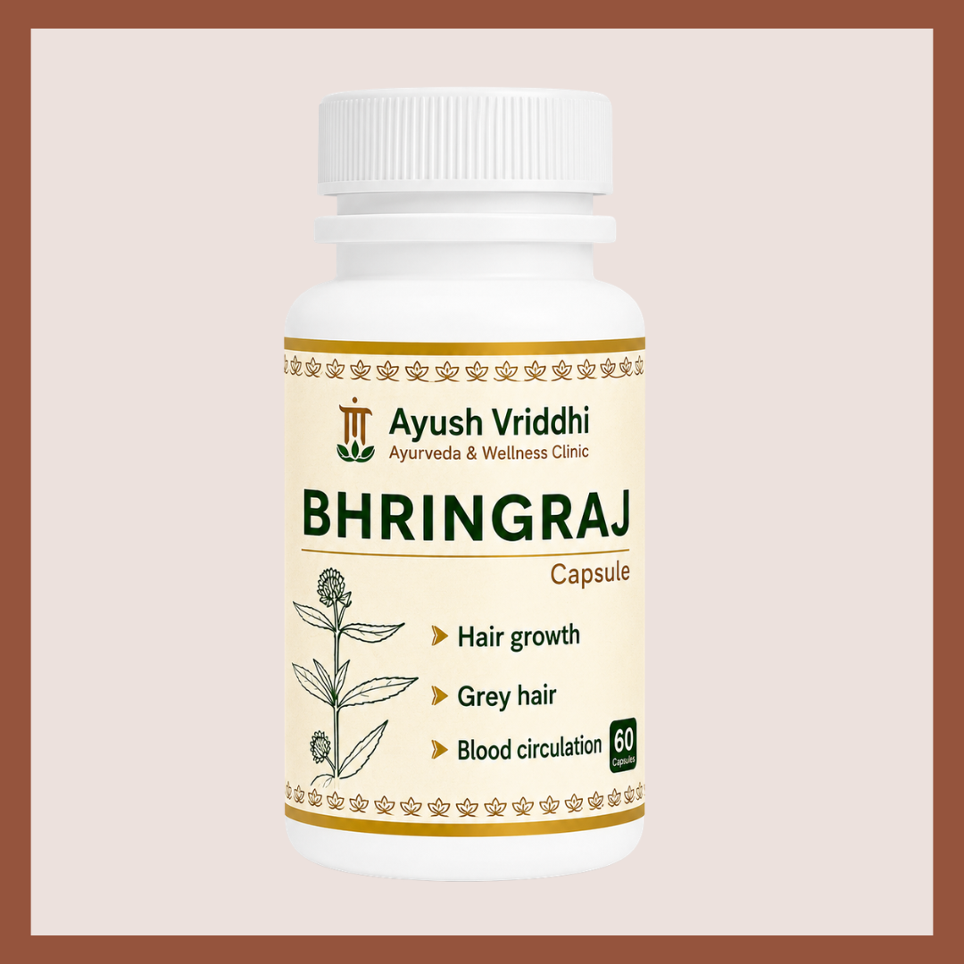 Bhringraj Capsule – Ayurvedic Hair Growth & Blood Circulation (60 Capsules)