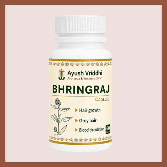 Bhringraj Capsule – Ayurvedic Hair Growth & Blood Circulation (60 Capsules)