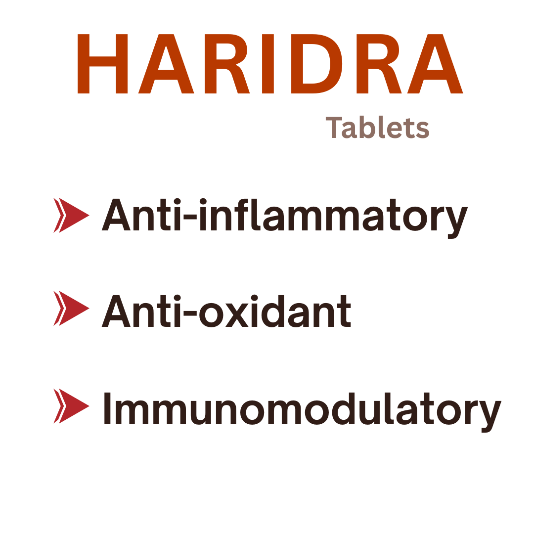 Haridra Tablets – Ayurvedic Curcuma Longa 500mg (60 Tablets)