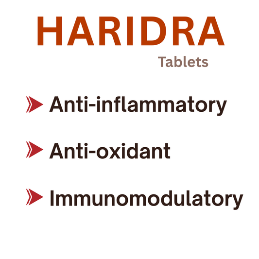 Haridra Tablets – Ayurvedic Curcuma Longa 500mg (60 Tablets)