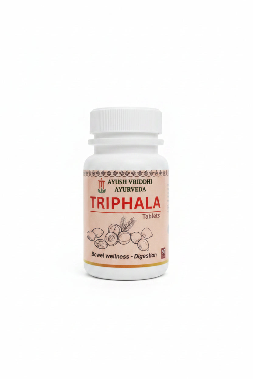 Triphala Tablets – Ayurvedic Bowel Wellness & Digestion (60 Tablets)
