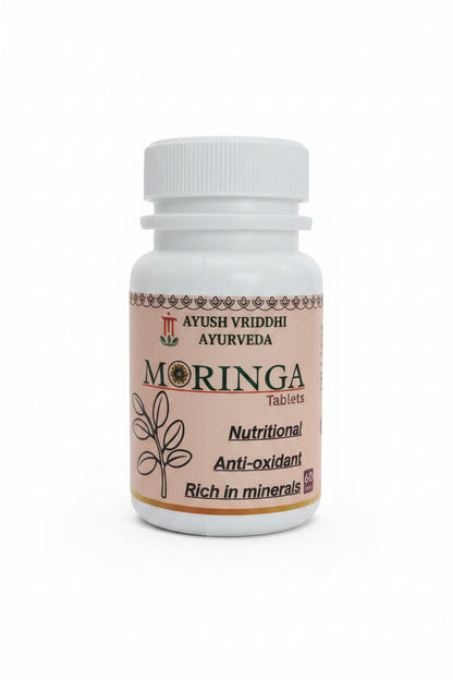 Moringa Tablets – Ayurvedic Nutritional, Antioxidant & Mineral-Rich 500mg (60 Tablets)